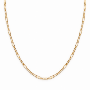 Zlatý řetízek s geometrickými články