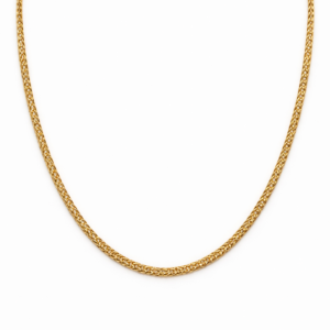 Jemný zlatý řetízek typu spiga