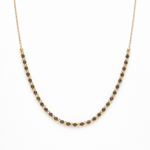 Zlatý náhrdelník s černým rhodiem